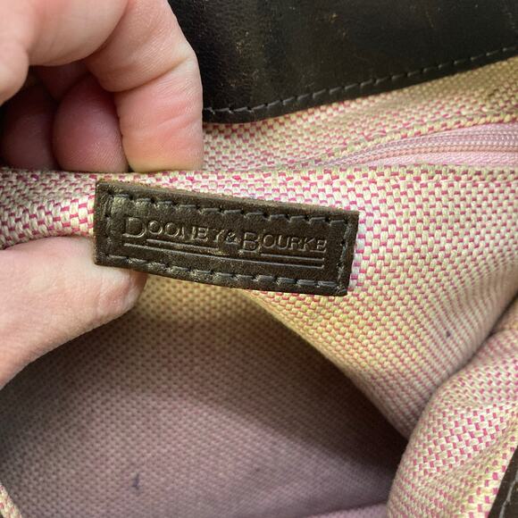 DOONEY & BOURKE ANIMAL PRINT LEATHER SHOULDER BAG (ASIS) - Picture 11 of 16